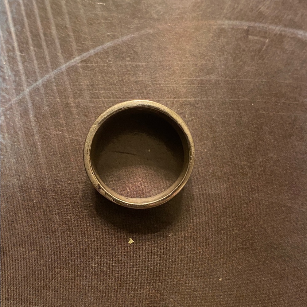 Silver 925 Cigar Band Ring. 14mm. 6gr sz 8 - Picture 3 of 3